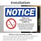 Signmission Tobacco Free Campus OSHA Notice Sign, Vinyl Decal, 10in W x 7in L, 2PK OS-2PACK-NS-D-710-L-16735 - alternate 5